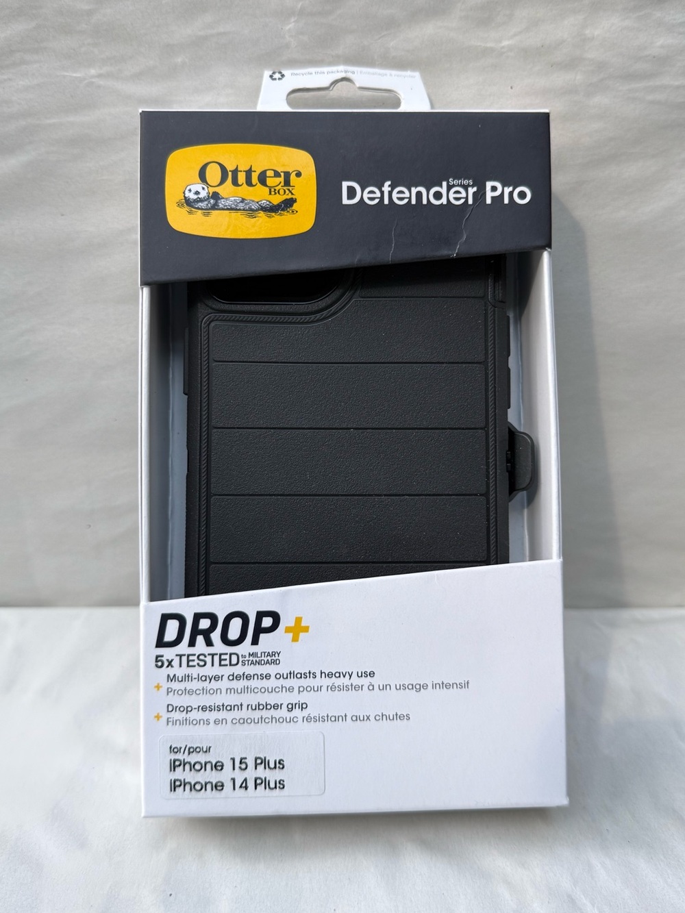 OtterBox Defender Pro -iPhone 15 Plus / 14 Plus - Black - New In Box